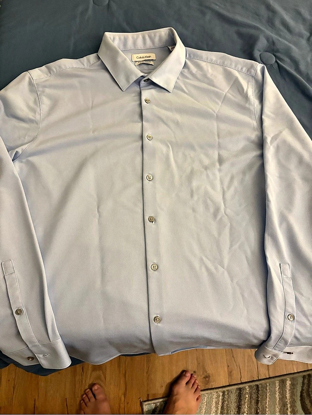 Calvin Klein X Extra Slim Fit Wicking Stretch Dress Shirt XL Men's